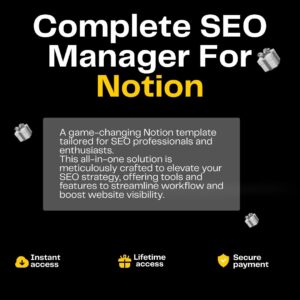 Complete SEO Manager For Notion