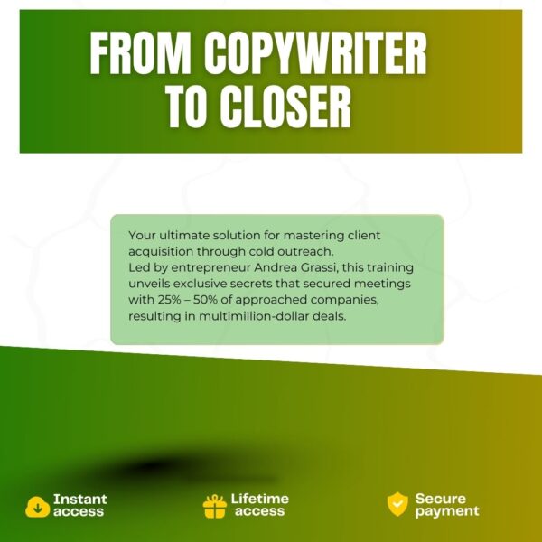 From Copywriter To Closer