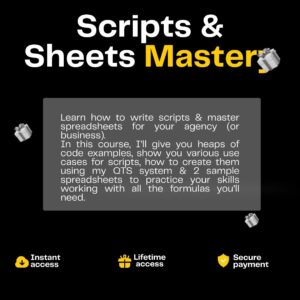 Scripts & Sheets Mastery